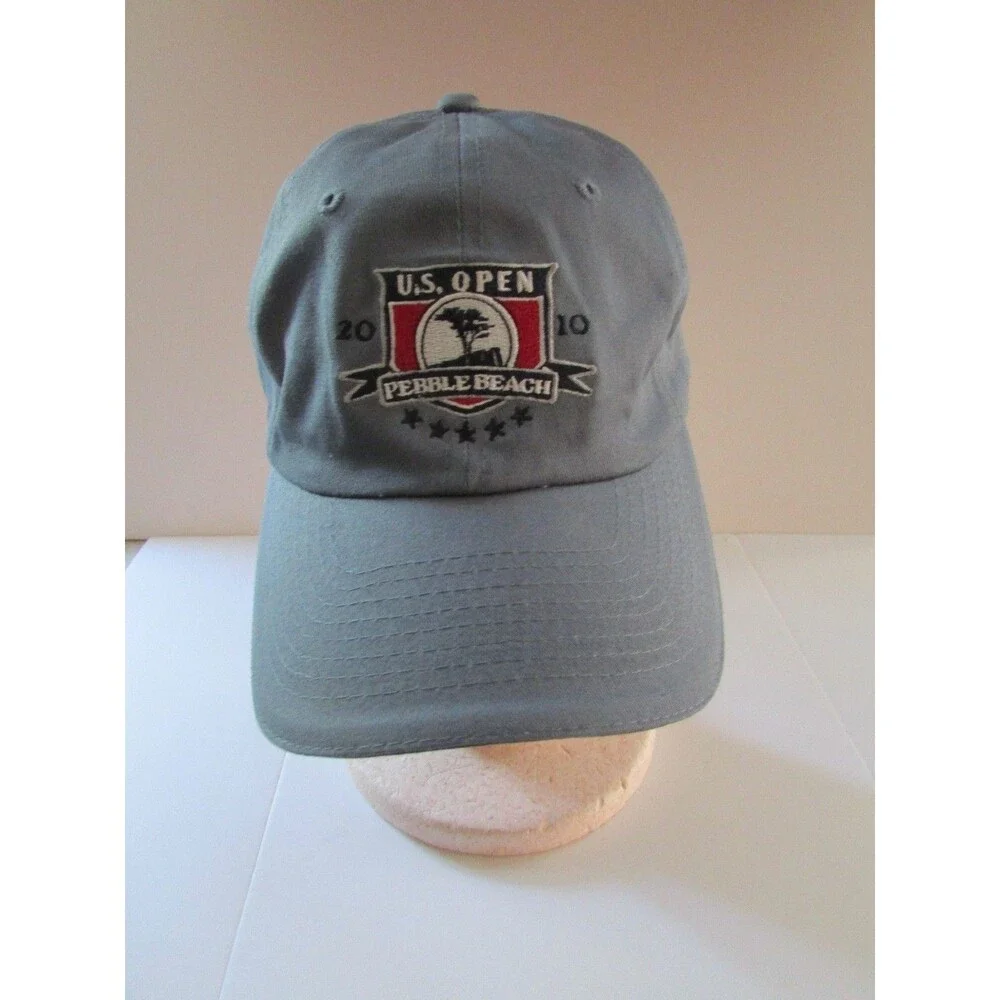 US Open 2010 Pebble Beach Golf Tennis Hat Cap Strapback Adj.  Gray USGA Member